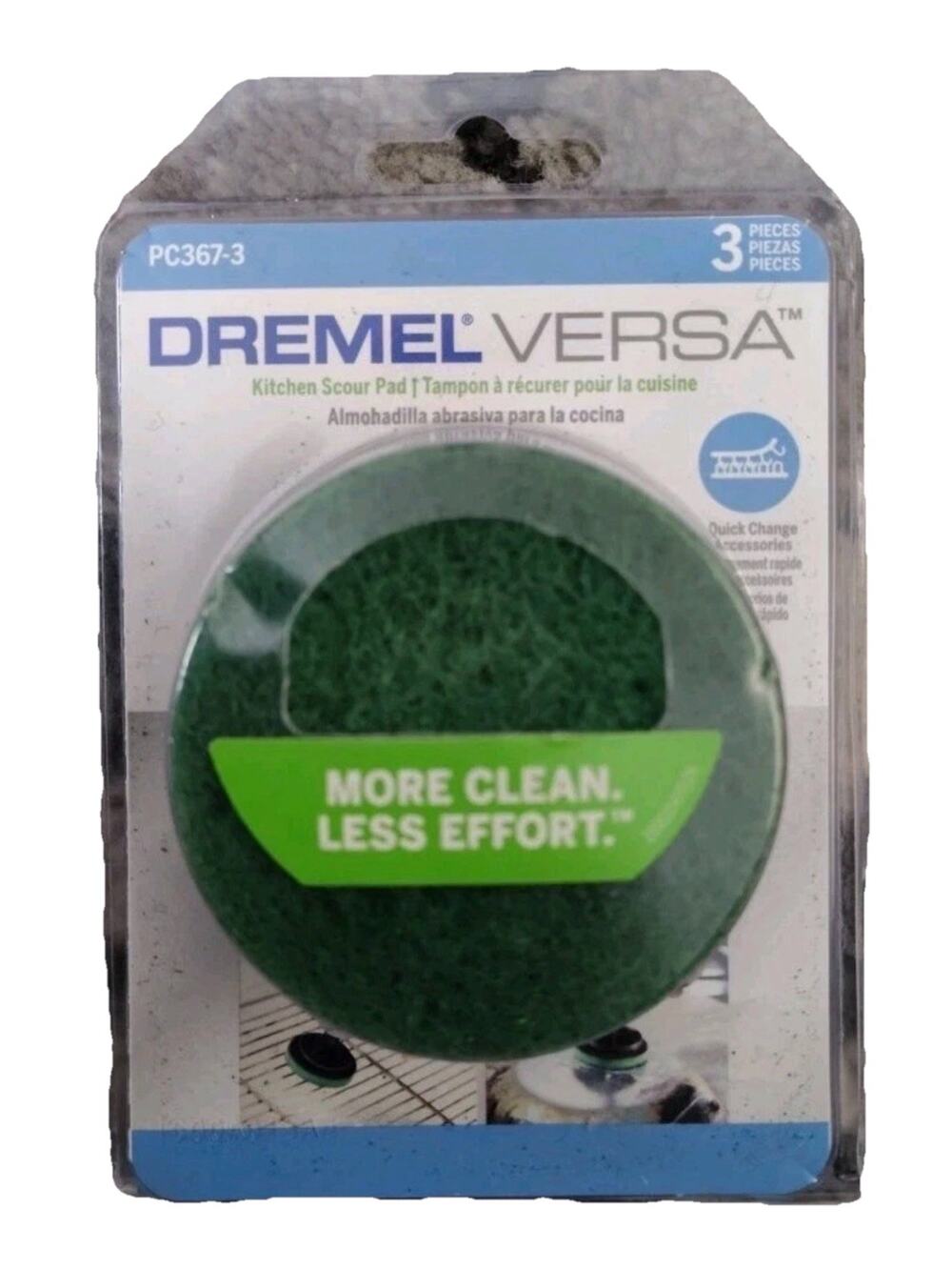 Dremel Versa 2.5 in. Power Scrubber Kitchen Scour Pad 3 pk
